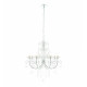Suspension tabitha, chrome et cristal, 8 ampoules
