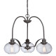 Suspension trilogy, bronze antique, 3 ampoules