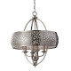 Suspension zara, acier brossé, 4 ampoules, 61 cm