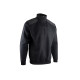 Sweat BERLIN col camionneur bicolore noir-gris - LMA - 8090 T7 T3XL