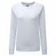 Sweat shirt de travail femme sublimable russell raglan - taille et coloris au choix Blanc