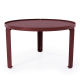 Table basse ronde DECO-GEM, Jade. A monter soi-même. Ø70.5 cm H.42 cm Red brown