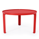 Table basse ronde DECO-GEM, Jade. A monter soi-même. Ø70.5 cm H.42 cm Rouge