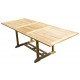 Table astana rectangle 180-240x100x75 teck premium