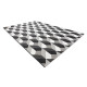 Tapis en corde sizal flat 48624/690 cubes 3d - Dimension au choix 