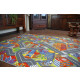 Tapis enfant ruelles big city grande ville gris - Dimension au choix 