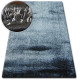 Tapis shaggy verona noir/argentin - Dimension au choix