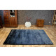 Tapis shaggy verona noir/argentin - Dimension au choix 