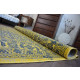 Tapis vintage fleurs 22209/025 jaune - Dimension au choix 