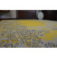Tapis vintage rosette 22206/025 jaune - Dimension au choix 
