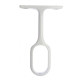 Piton ovale 2044 laqué Blanc 30 x 15 mm DUVAL BILCOCQ saillie 60 mm- 52-0906-1026