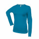 Tee-shirt de travail col rond manches longues kariban femme 100% coton -Taille et coloris au choix Bleu