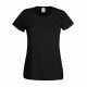 Tee-shirt femme fruit of the loom lady-fit valueweight - Taille et coloris au choix Noir