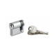 Cylindre de serrure à clé crantée Ecopro nickelé - Demi-cylindre - 30 x 10 - Varié - THIRARD - 00007948