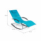 Transat à bascule jawa rock fauteuil piscine jardin terrasse       noir 