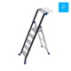 Escabeau professionnel ESCABATI 5 marches - Escalux - V21015