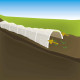 Lot de 2 tunnels de forcage 5m accordéon 