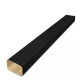 Tuyau de descente eaux pluviales rectangulaire aluminium 3ml 60x80 mm LaBoitaÔ - Coloris au choix RAL 9005 - Noir