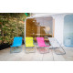 O'colors - chilienne 4 positions jaune- structure pliable 