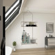 Valet chrome suspendu 50x20x10 - LOU Aurlane - 701058