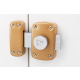 Verrou bouton / cylindre 45mm série B5 s'entrouvrant KA2 IFAM - 26453