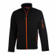 Veste softshell pen duick atlantic men - Couleur et taille au choix Noir-Orange