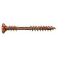 Vis à bois inox spax façade tête fraisée crantée avec double filetage torx 4,5x60 boîte de 100 pièces 