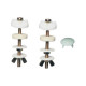 Vis de fixation cuvette réservoir WC en métal M21 WIRQUIN