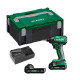 Visseuse à chocs 18V 1/4' 140 Nm (2x2.0 Ah) en HitCase - HIKOKI - avec 2 batteries 18V 2.2 Ah - chargeur - coffret - WH18DDWRZ
