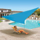 Voile d'ombrage triangulaire 5 x 5 x 5 m Ose (couleur au choix)