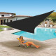 Voile d'ombrage triangulaire 5 x 5 x 5 m Ose (couleur au choix) Noir