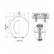 Wirquin 20720114 abattant trendy line relief "do not disturb" couvercle décor dessus 