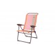 Lot de 2 fauteuils de camping 5 positions - structure pliable - Couleur au choix