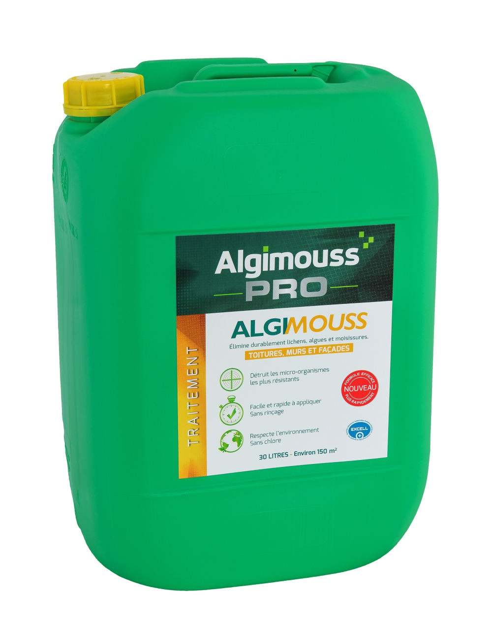 algimous algimouss traitement antimousse toiture murs et facades 30 l distriartisan zinc isolation bac acier sous