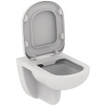 Ensemble cuvette wc suspendue Kheops sans bride + abattant frein de chute Ensemble cuvette wc suspendue Kheops sans bride + abattant frein de chute