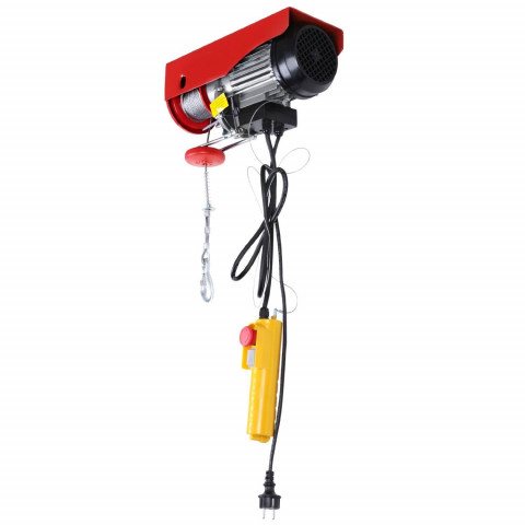 Palan treuil électrique pro avec télécommande 500 w 100/200 kg outils atelier garage helloshop26 3402133