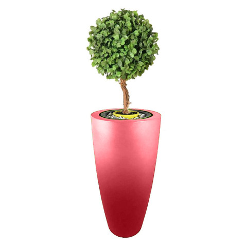 Pot de fleurs conique delight 200l lumineux - Transparent