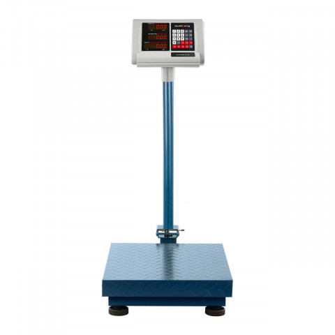 Balance plateforme - 300 kg / 50 g - 40 x 50 cm compacte bleu 