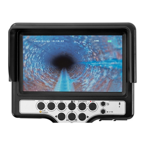 Helloshop26 - Caméra inspection canalisation caméra endoscopique 30 m 12  led écran 7 pouces - Distriartisan
