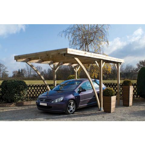 Carport pour voiture autoclave milano uno