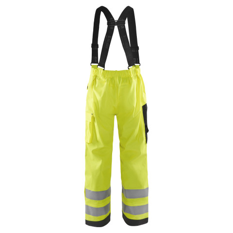 Pantalon pluie à bretelles haute-visibilité niveau 2 13022003 - Couleur et taille au choix