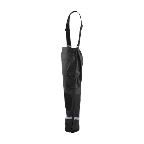 Pantalon de pluie Niveau 2 imperméable à bretelles Noir 13052003 - Taille au choix