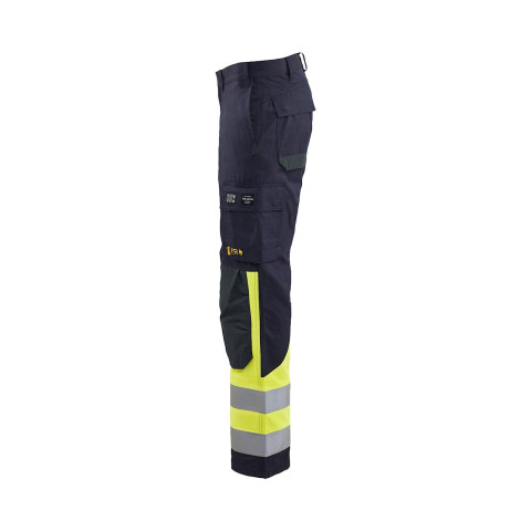 Pantalon multinormes inhérent APC 2 Marine/Jaune-Fluo 14911512 - Taille au choix