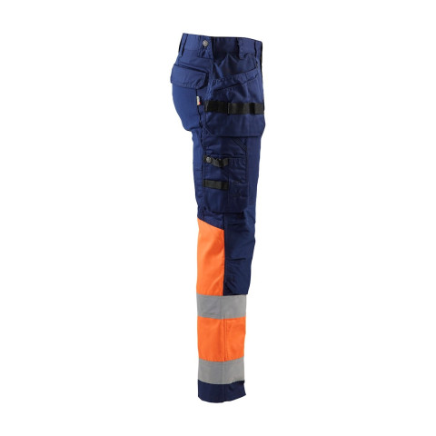 Pantalon artisan haute-visibilité stretch à poches flottantes et genoux préformés 15581811 - Couleur et taille au choix