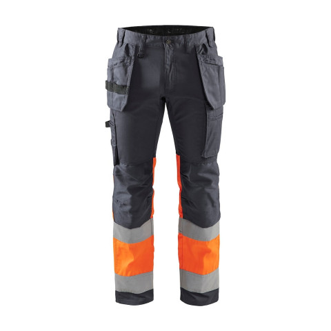 Pantalon artisan haute-visibilité stretch à poches flottantes et genoux préformés 15581811 - Couleur et taille au choix