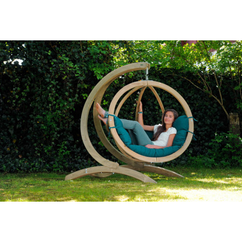 Balancelle globo chaise coussin et support - Couleur au choix