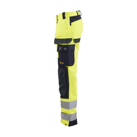 Pantalon multinormes inhérent avec poches flottantes Jaune-Fluo/Marine 15891512 - Taille au choix