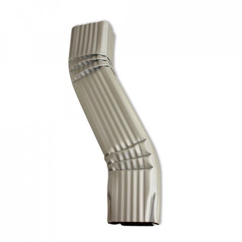Dévoiement latéral gauche de 50 à 600 mm pour gouttière aluminium corniche 60 x 80 mm coloris au choix