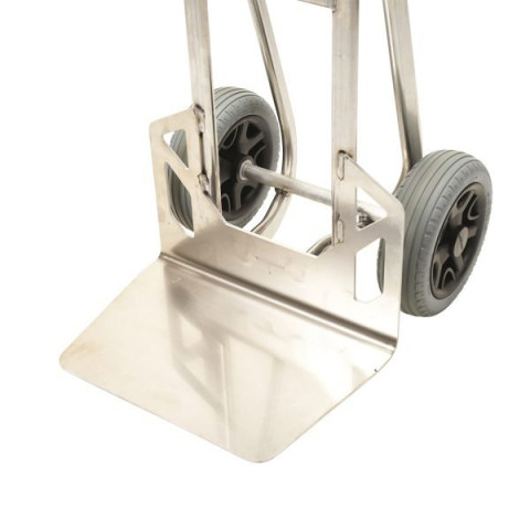 Diable aluminium a tablier sureleve, bavette 450x300mm