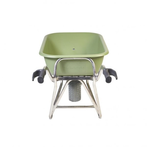 Brouette aluminium profi-Max Plus vert roue anti-crevaison